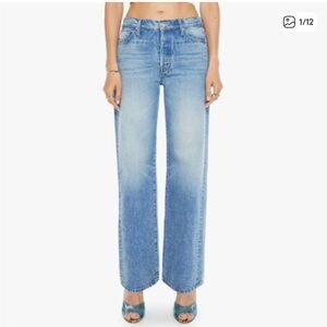 MOTHER The Dodger Button Sneak Jeans